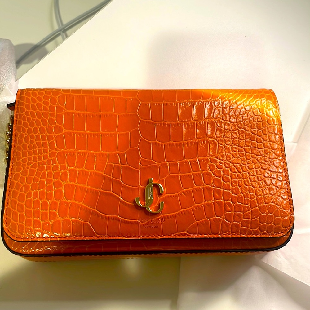Jimmy Choo croc embossed bag